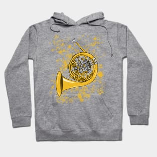 French Horn Teacher Hornist Brass Musician Hoodie